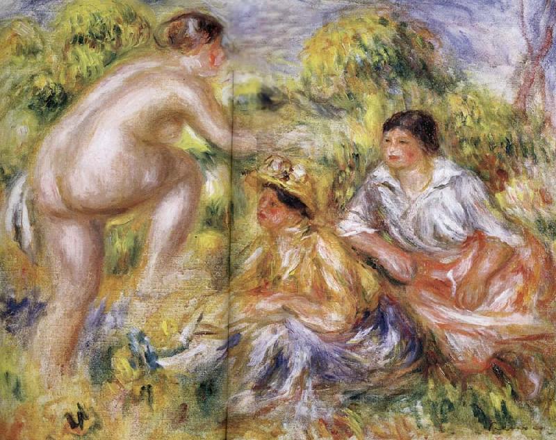 Pierre Renoir Young Women in the Country Norge oil painting art